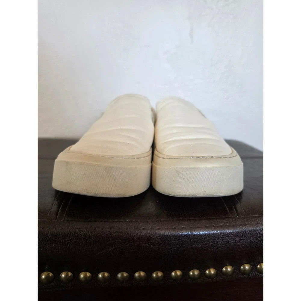 THE ROW Cream Leather Platform‎ Minimalist Old money Slip On Shoes sz 36 US 5.5